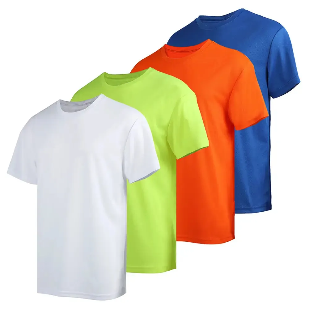 4pcs Men's Short Sleeve Crew T-shirts