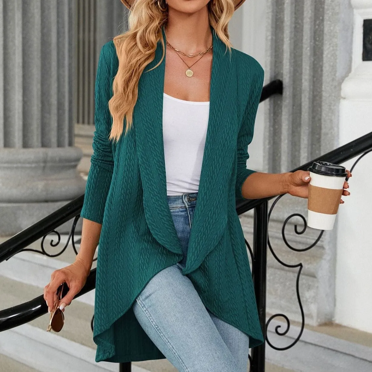 Anemone Long Knitted Cardigan