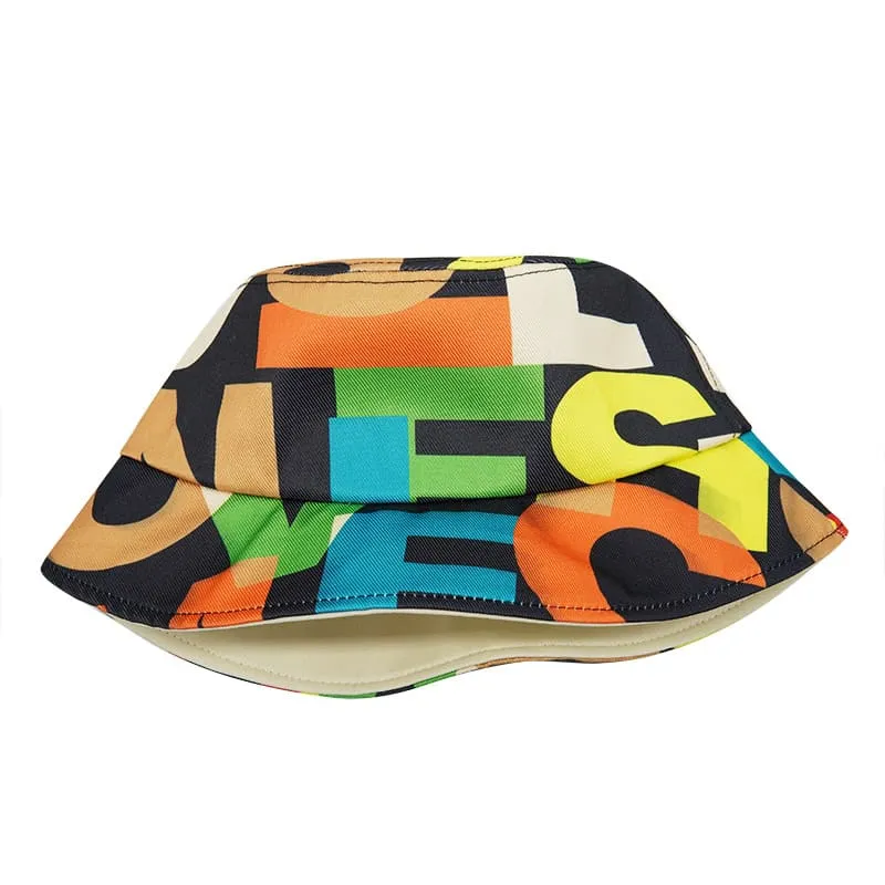 Athleisure Letters Bucket Hat