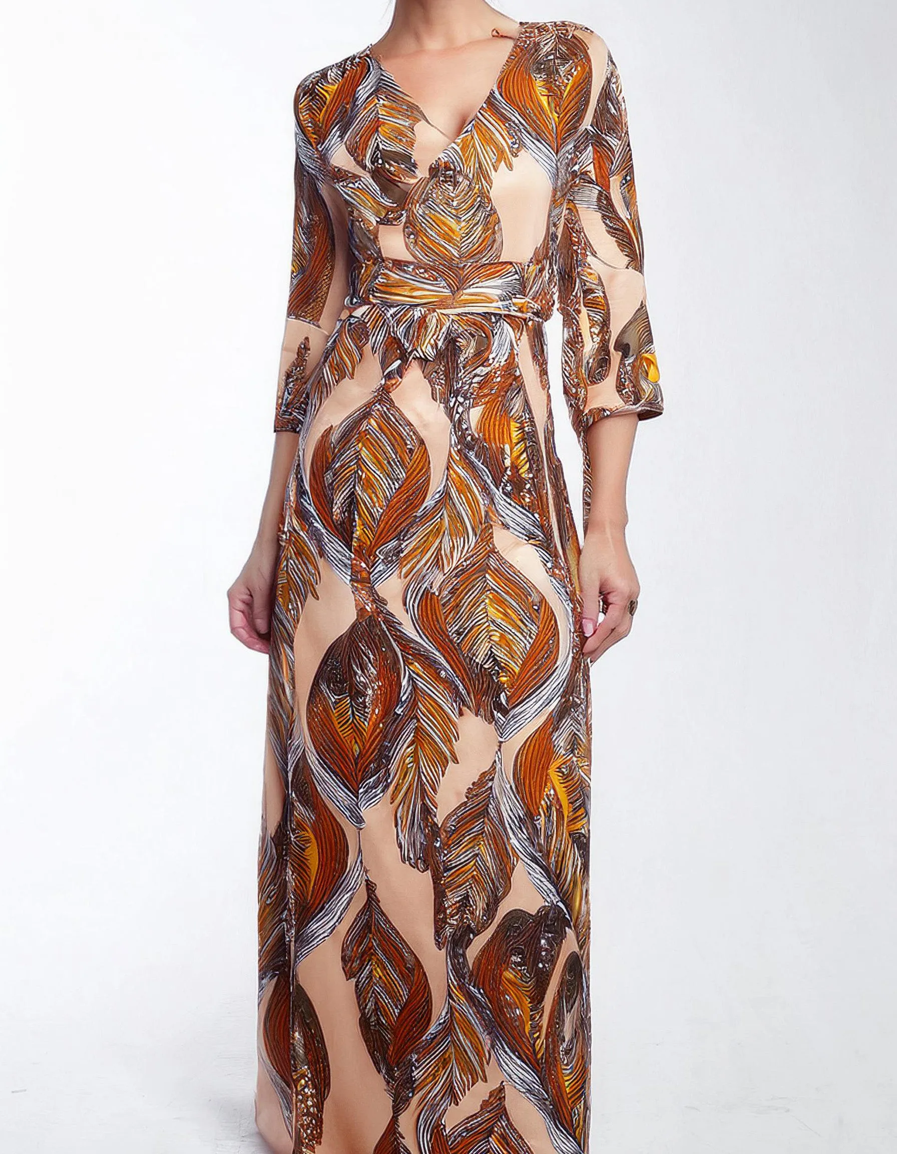 Bohemian Mosaic Maxi Dress