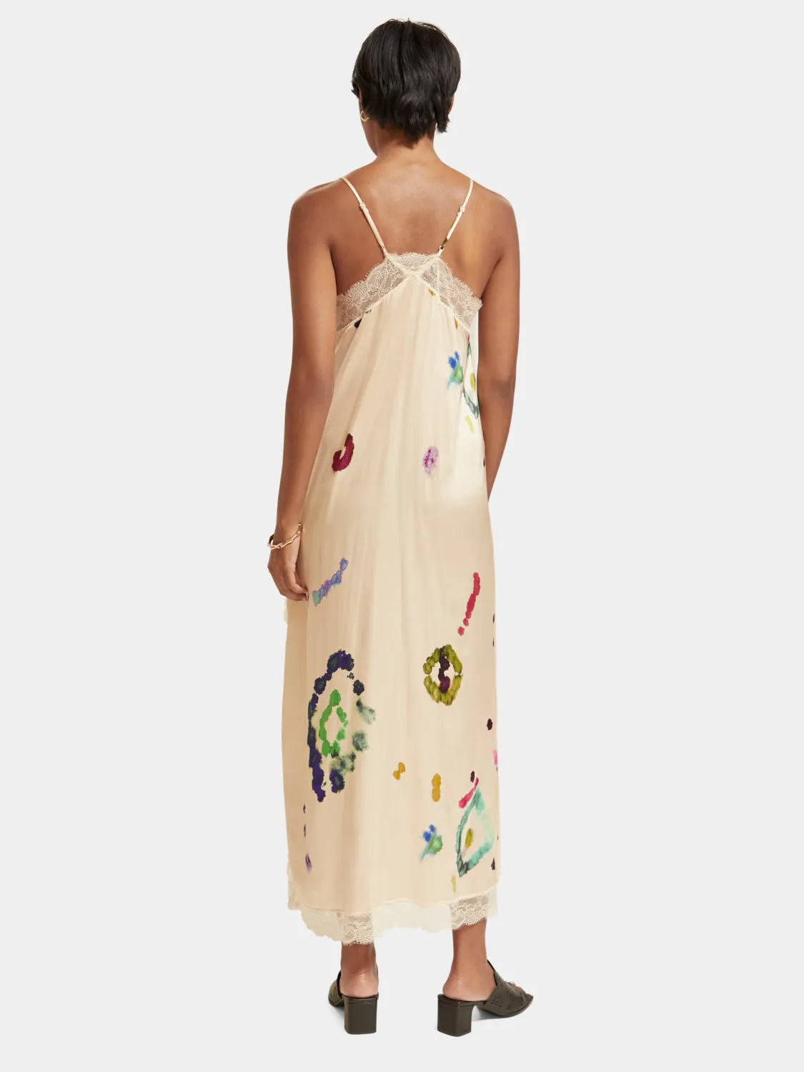 Camisole maxi dress with lace