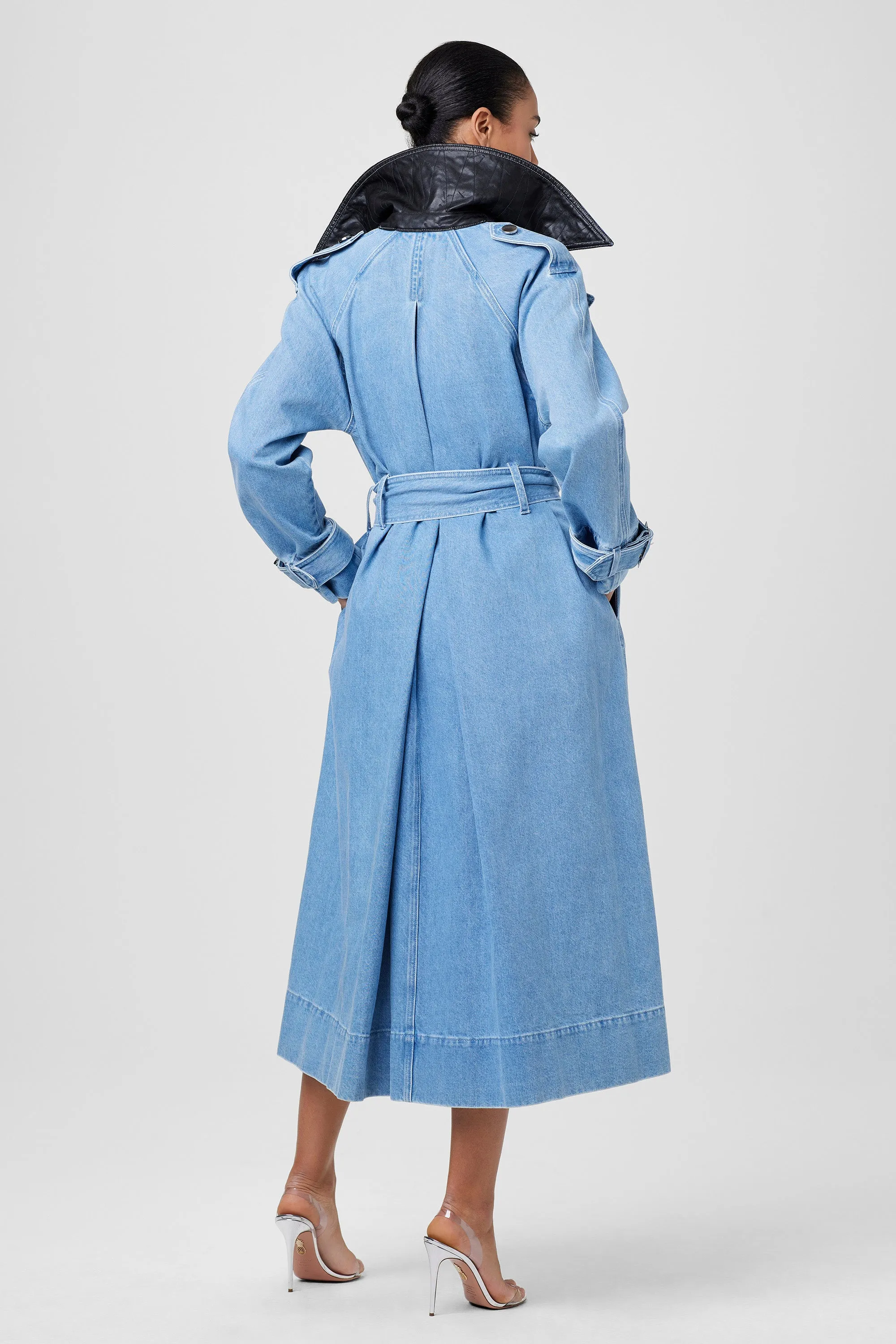 Chloe Denim Trench Jacket