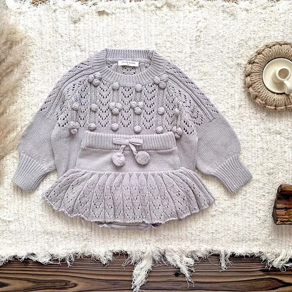 Chunky Textured Sweater - Lavender