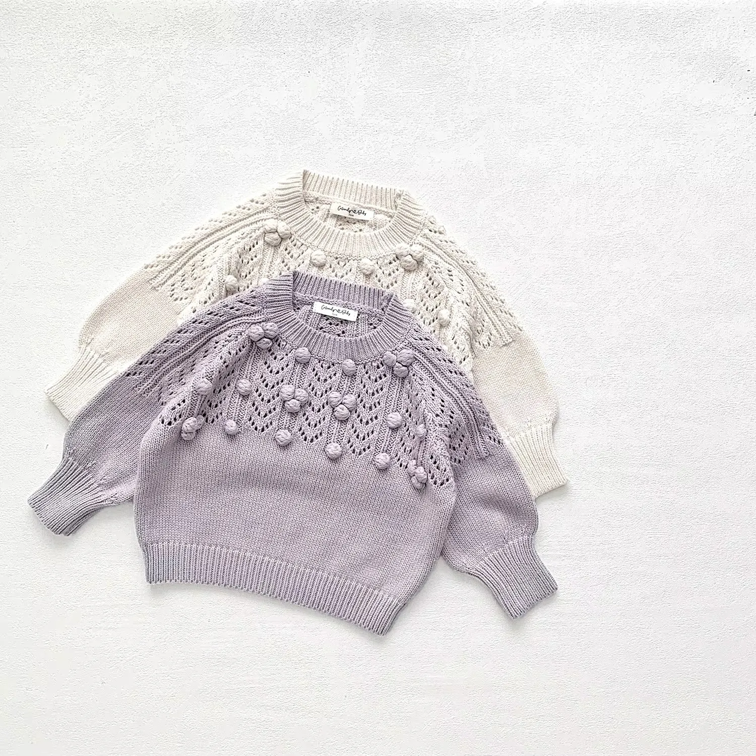 Chunky Textured Sweater - Lavender