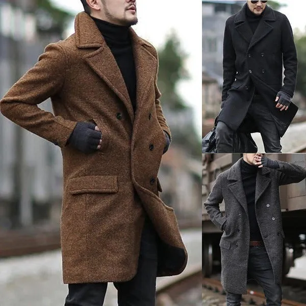 Classic woolen trench coat