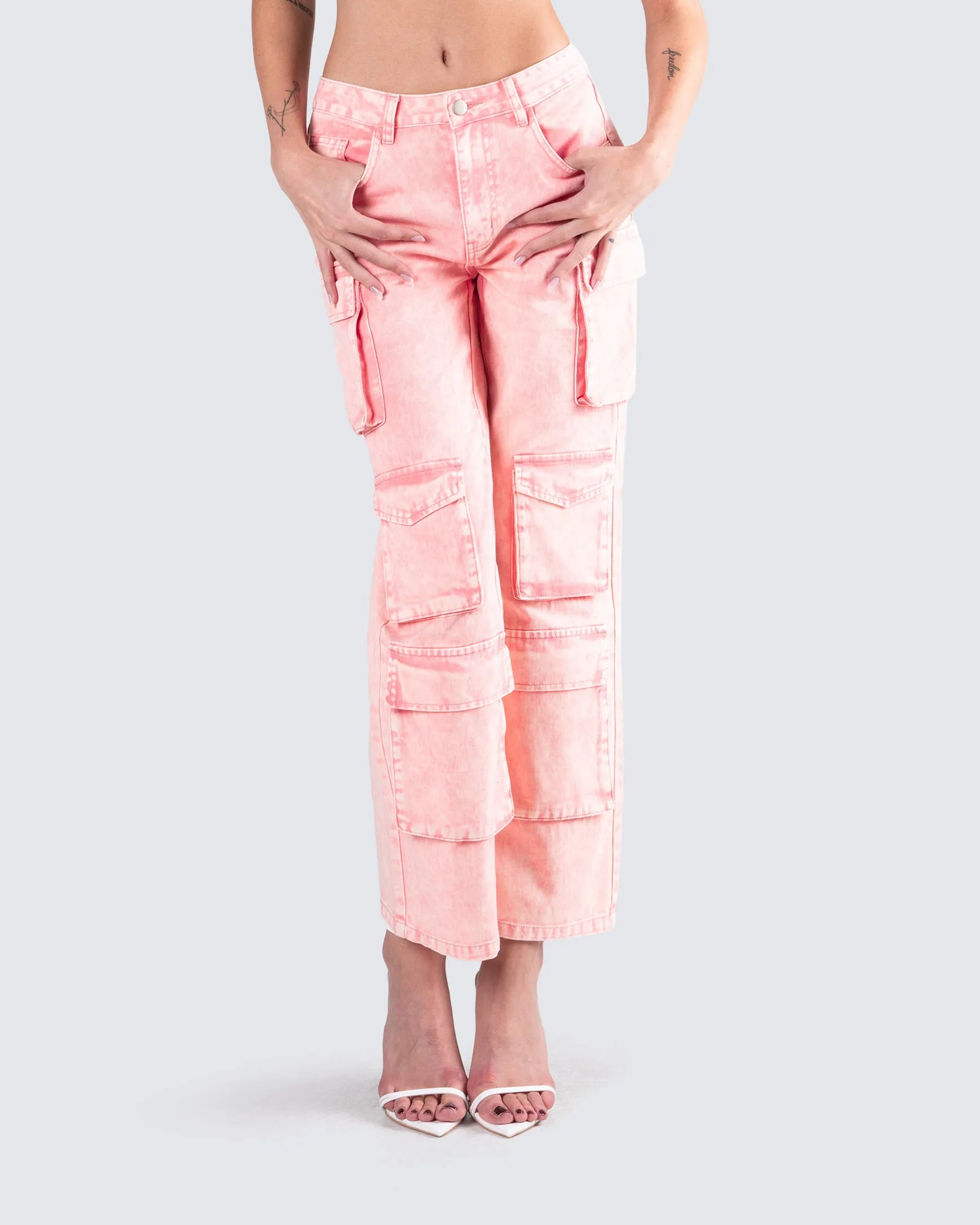 Dustin Pink Acid Wash Jeans