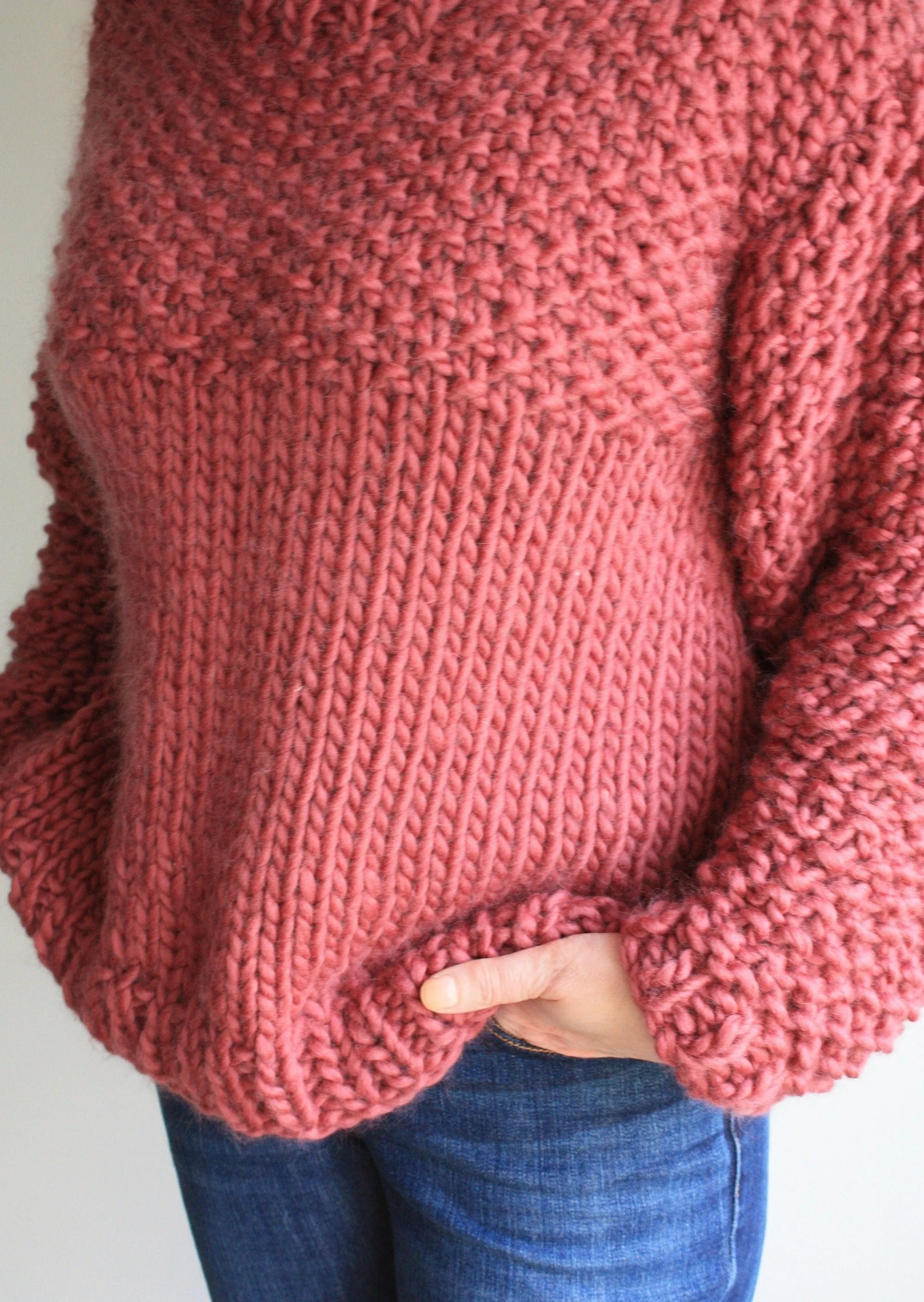 Easy Knitting Pattern - Chunky Knit Sweater | The Weekender