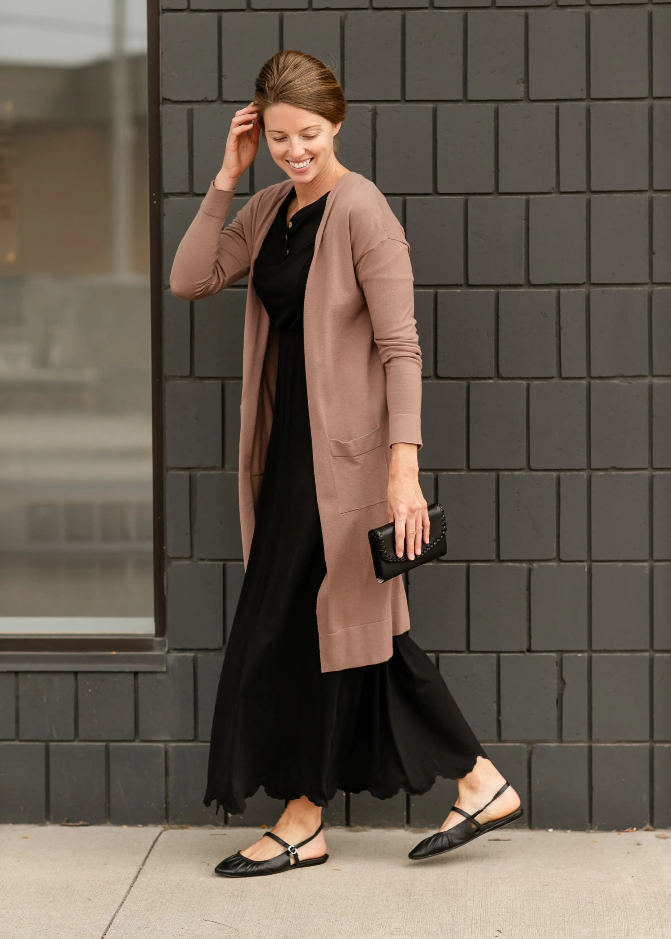 Essential Long   Soft Cardigan