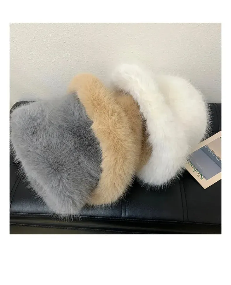 Faux Fur Bucket Hats