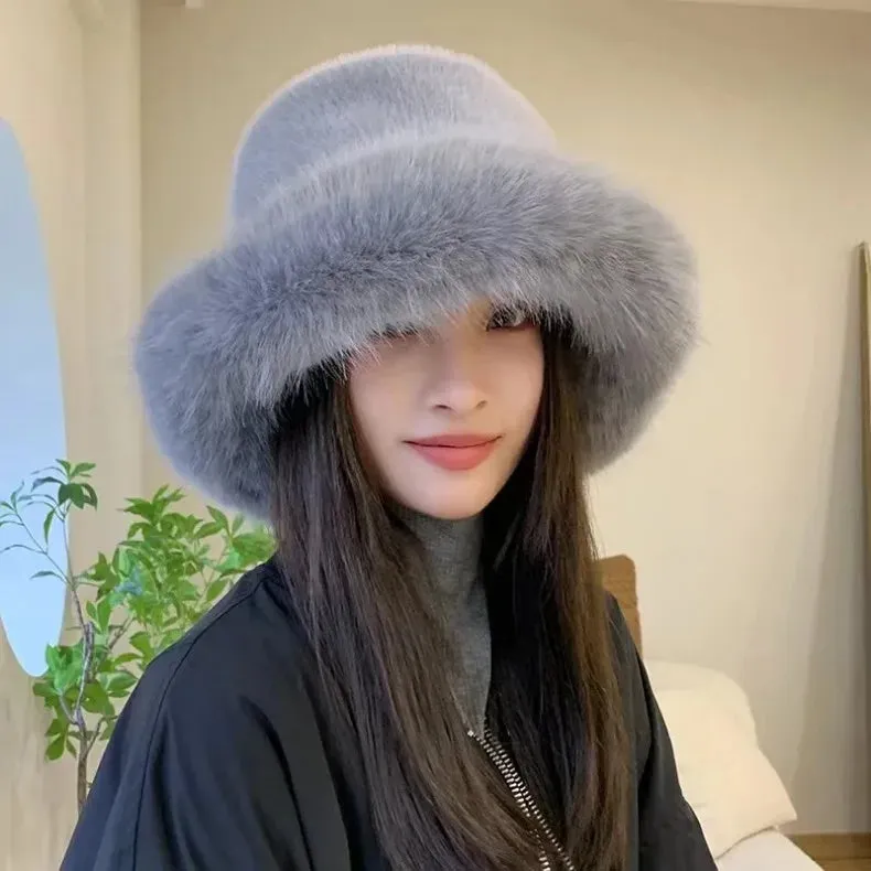 Faux Fur Bucket Hats