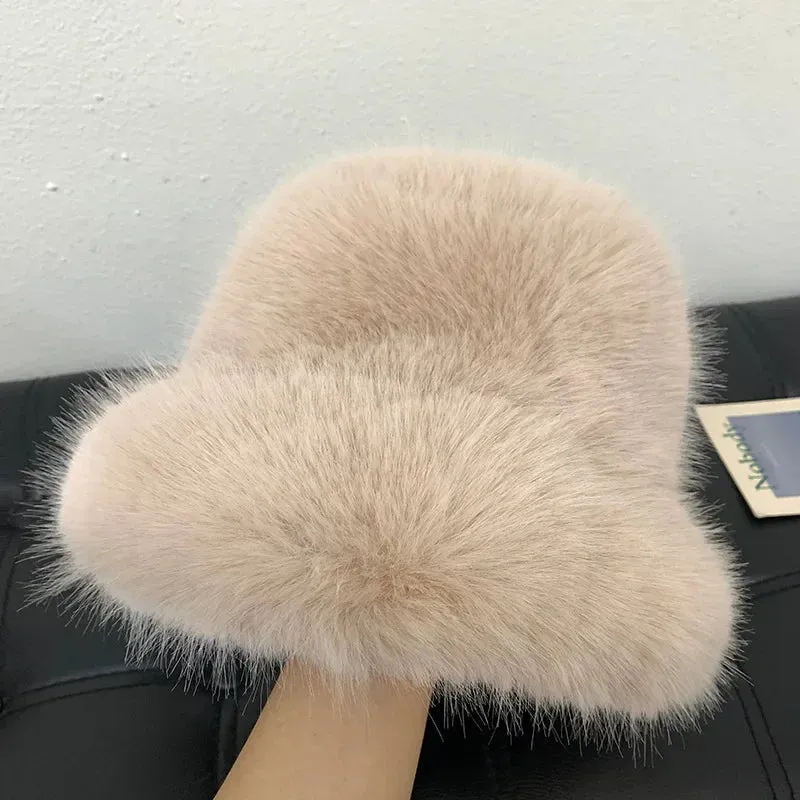 Faux Fur Bucket Hats