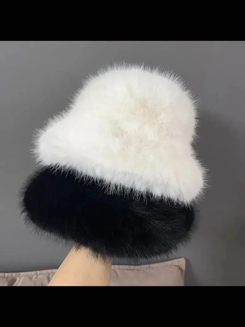 Faux Fur Bucket Hats