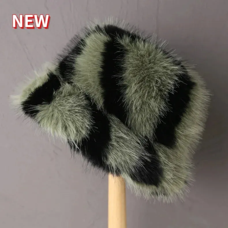 Faux Fur Bucket Hats