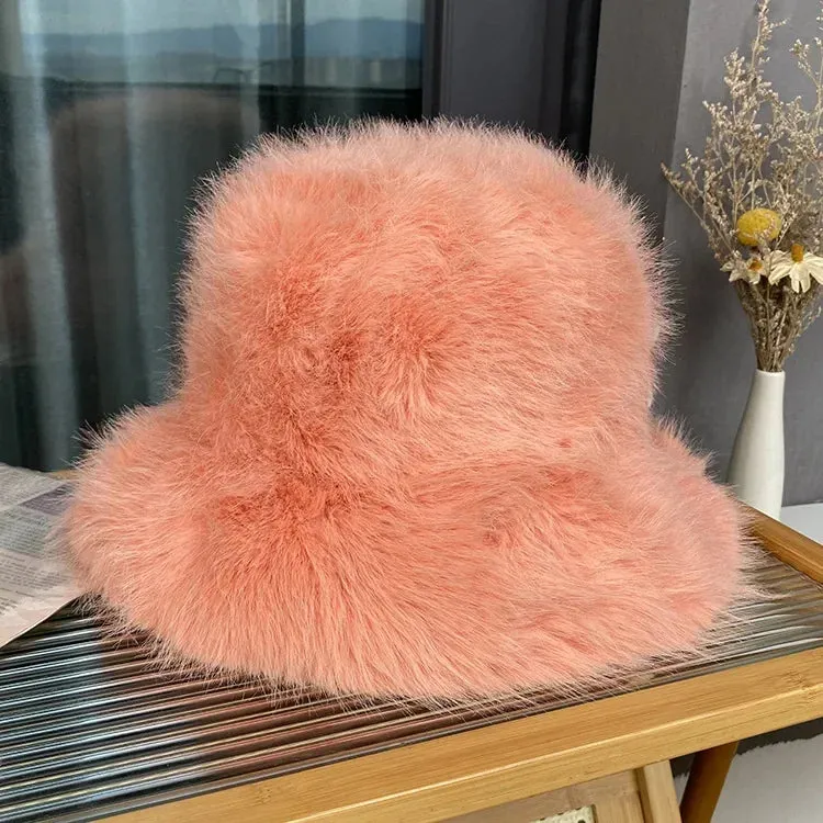 Faux Fur Bucket Hats