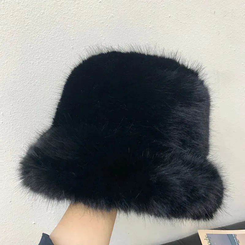 Faux Fur Bucket Hats