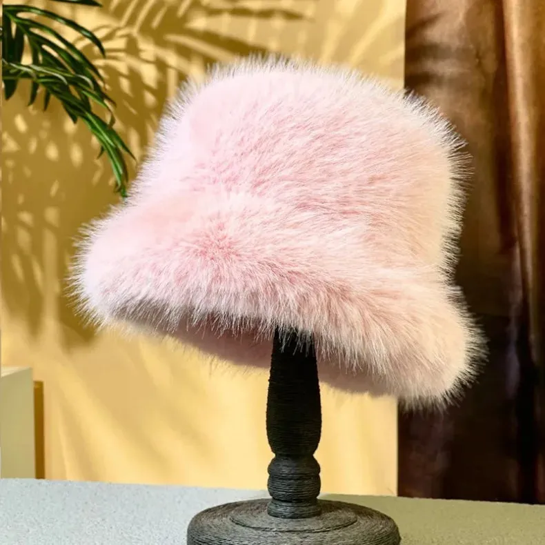 Faux Fur Bucket Hats