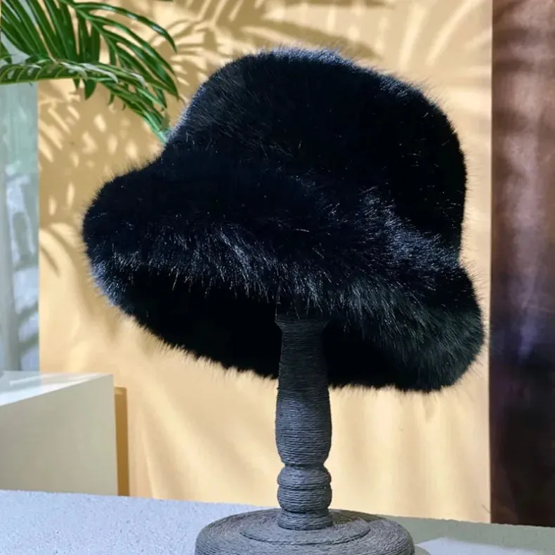 Faux Fur Bucket Hats