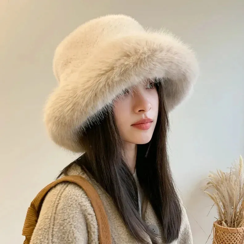 Faux Fur Bucket Hats