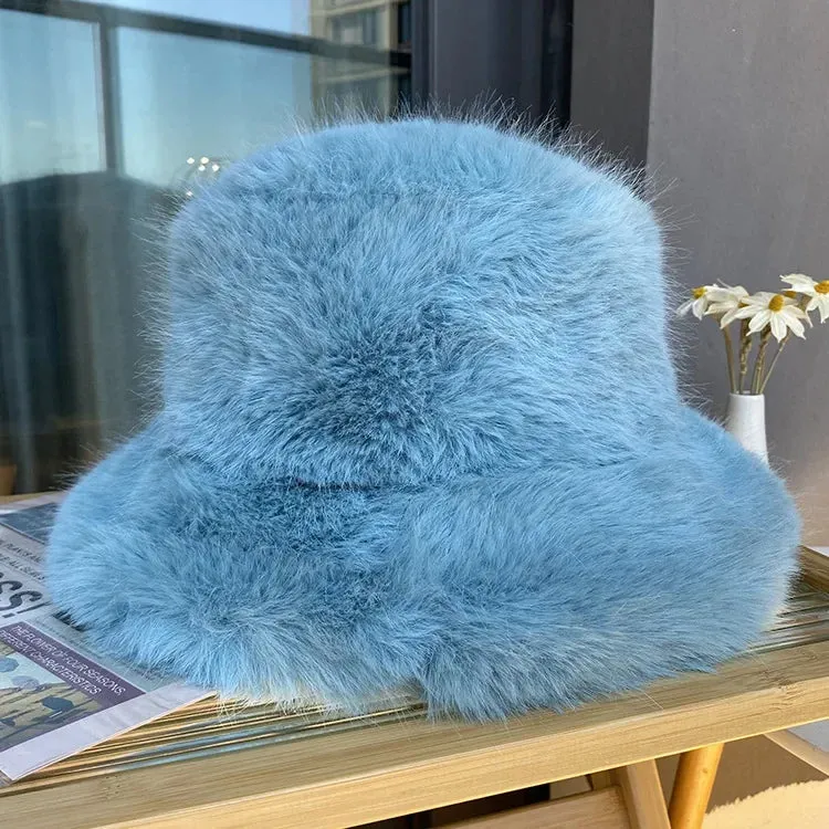 Faux Fur Bucket Hats