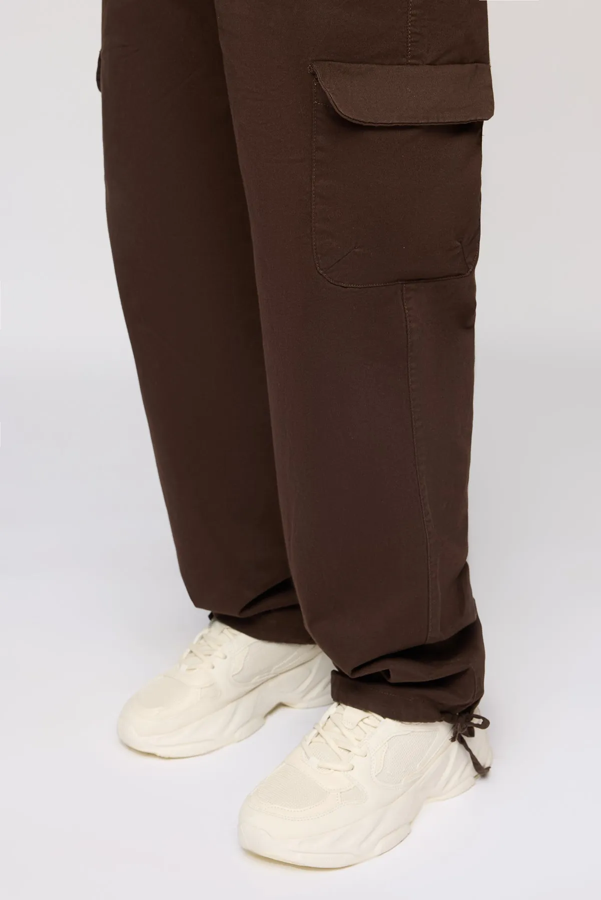 Firewood Brown Men's Relaxed Fit Cargo Pants