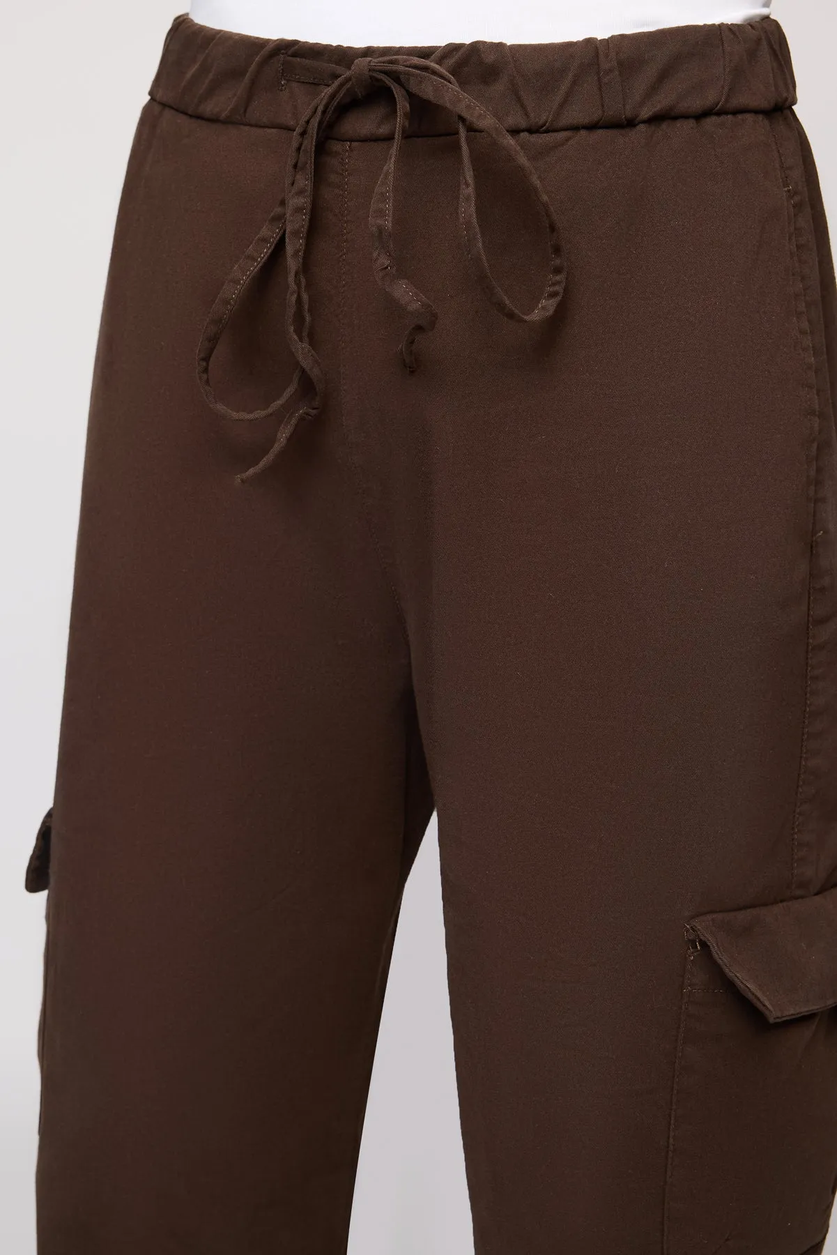 Firewood Brown Men's Relaxed Fit Cargo Pants