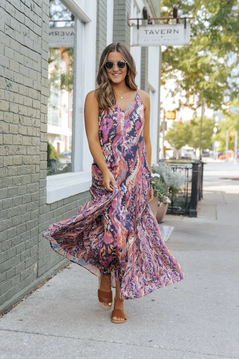 Free People Multi Print Everything And More Maxi Dress - FINAL SALE