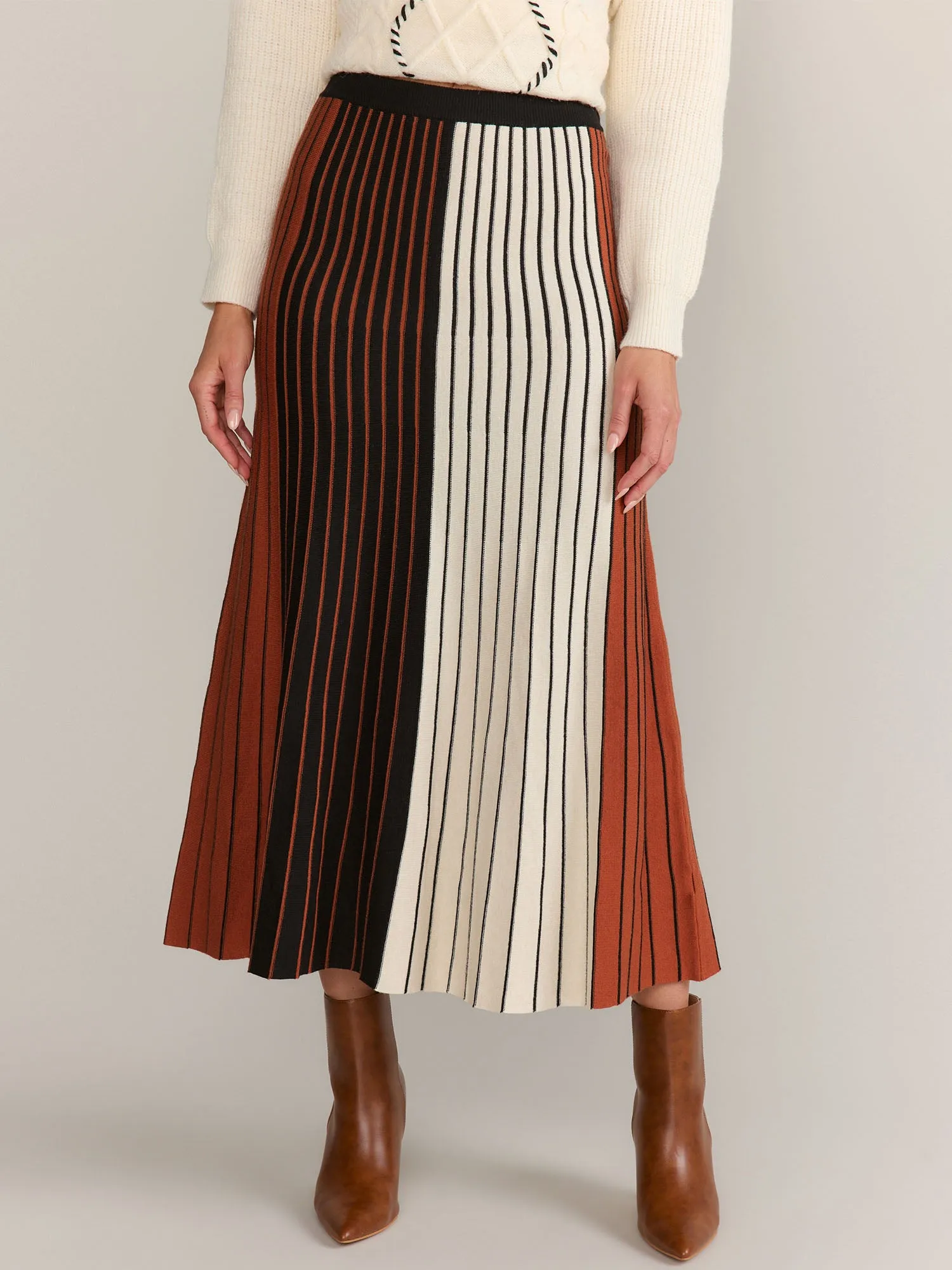 Gilli Striped Sweater Skirt - Brands We Love