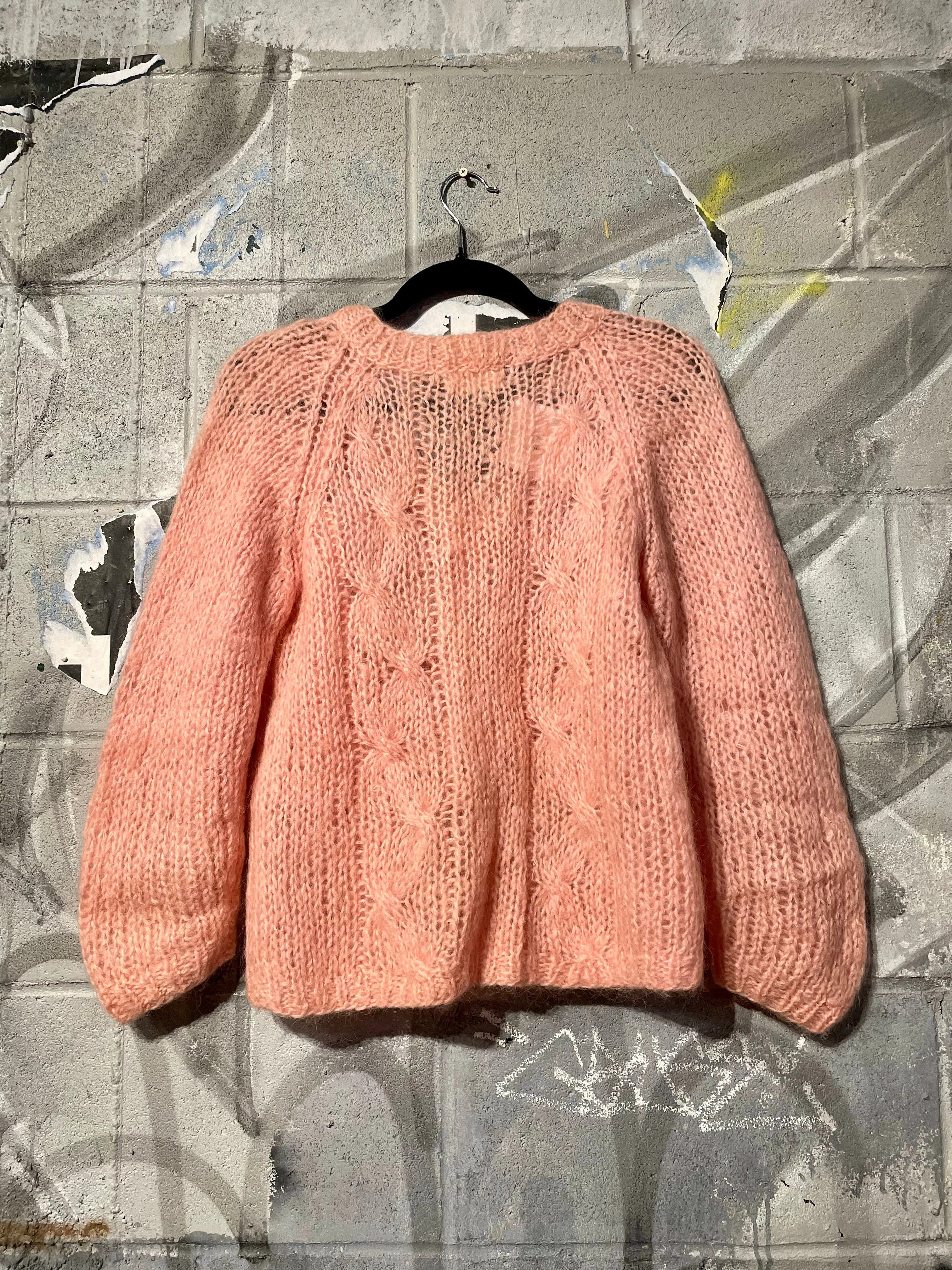 Hand Knit Italian Wool & Mohair Sweater