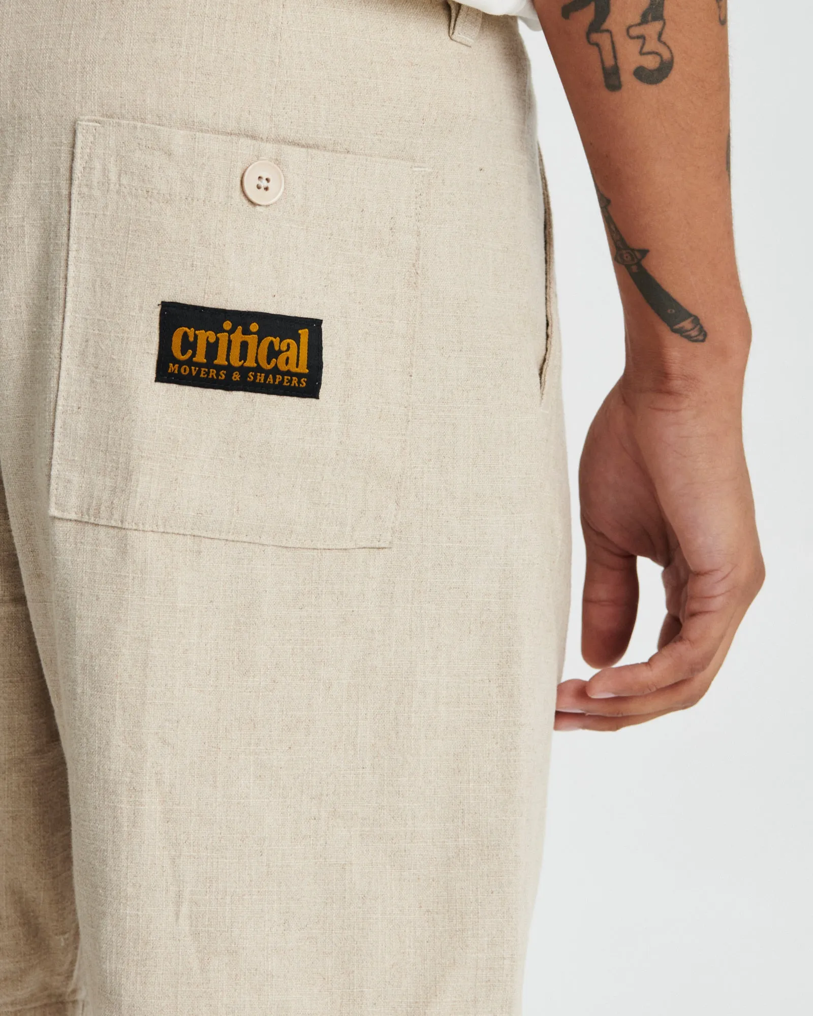 Harro Linen Short - Ecru