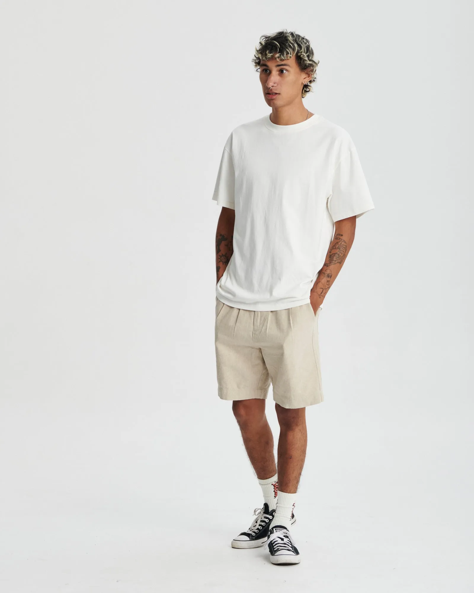 Harro Linen Short - Ecru