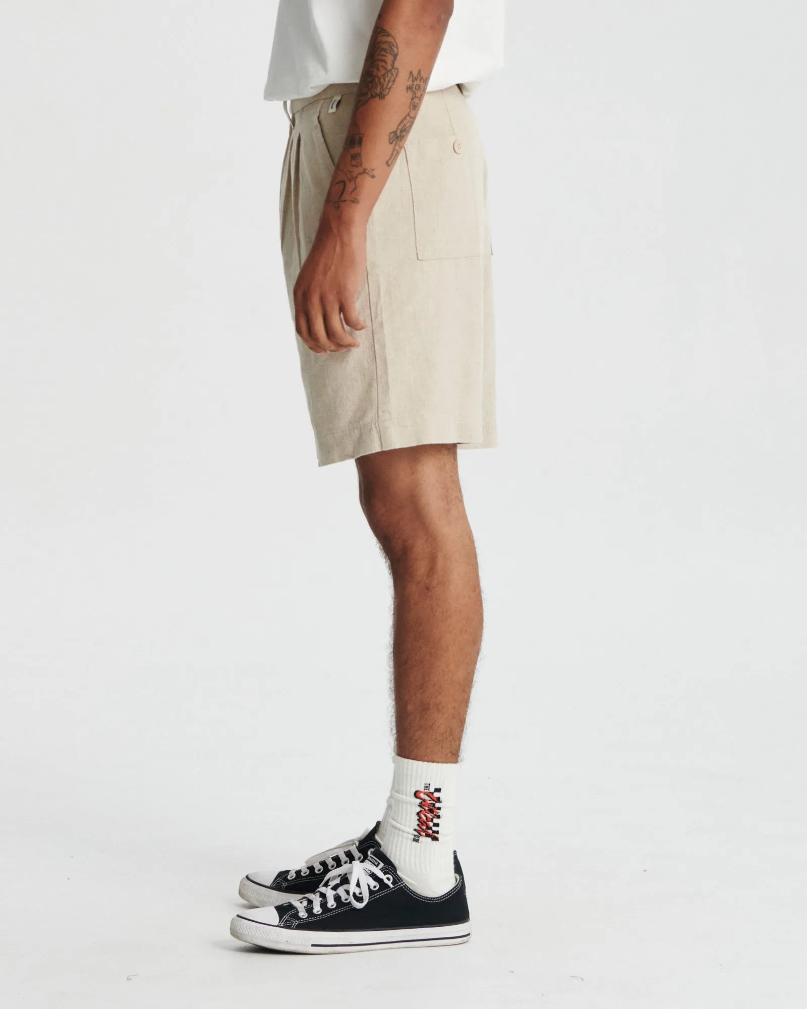 Harro Linen Short - Ecru