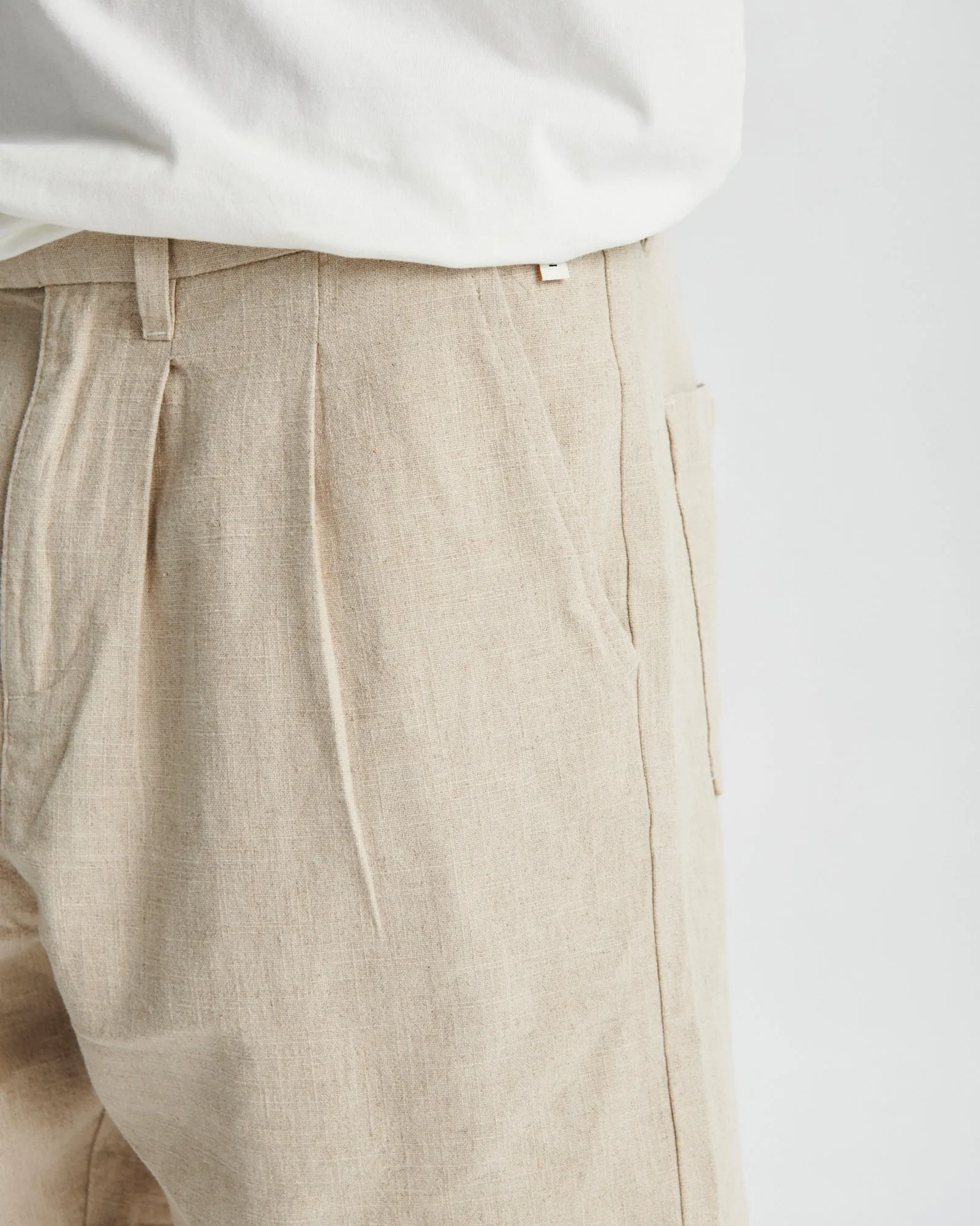 Harro Linen Short - Ecru