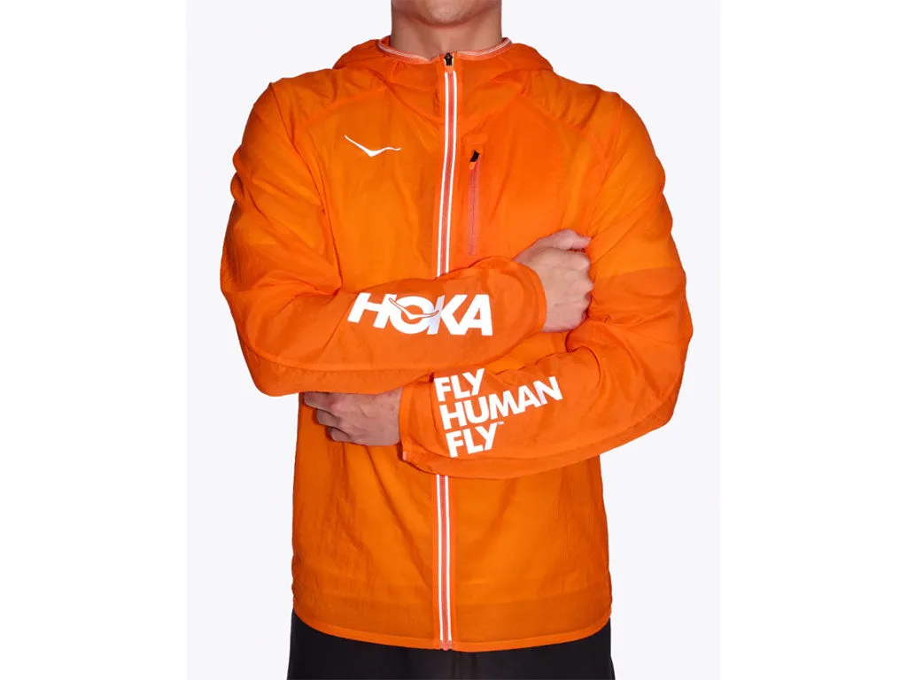 Hoka Mens Skyflow Hi-Viz Running Jacket