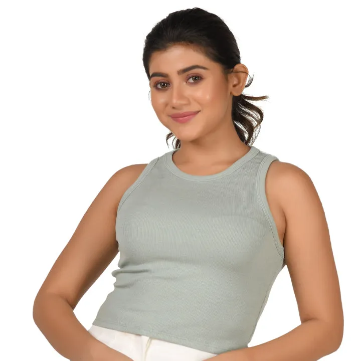 Hosiery Blouse- Sleeveless