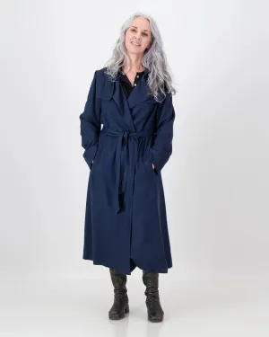 ilsa trench coat - navy