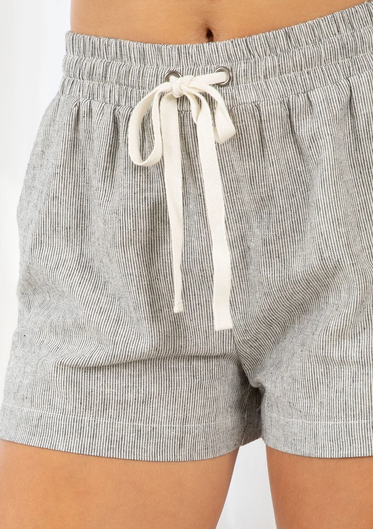 Kinsley Linen Stripe Shorts