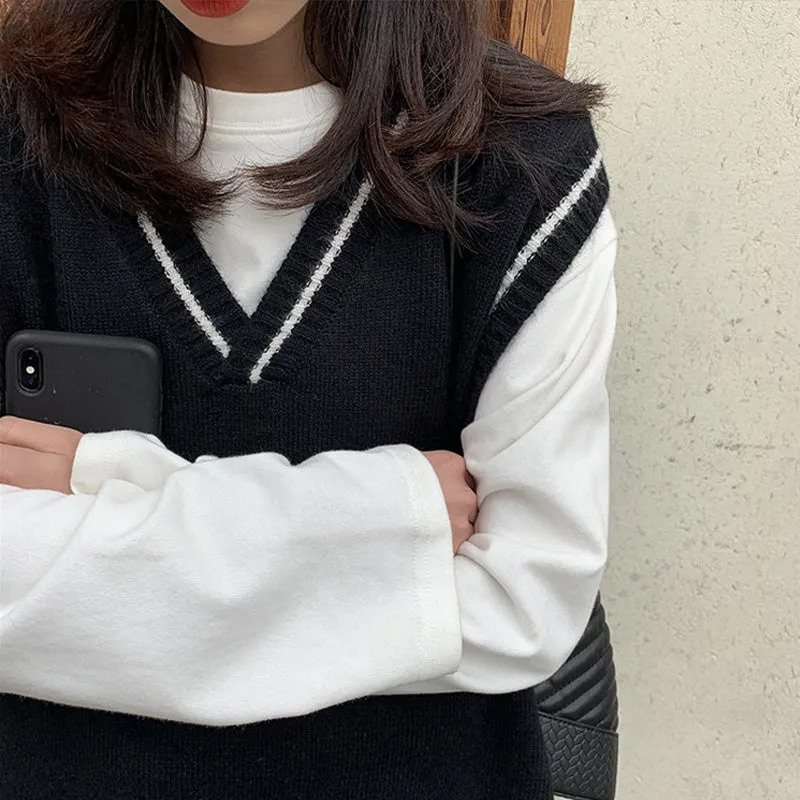 Korean Style Oversized Lightweight Knit Vest