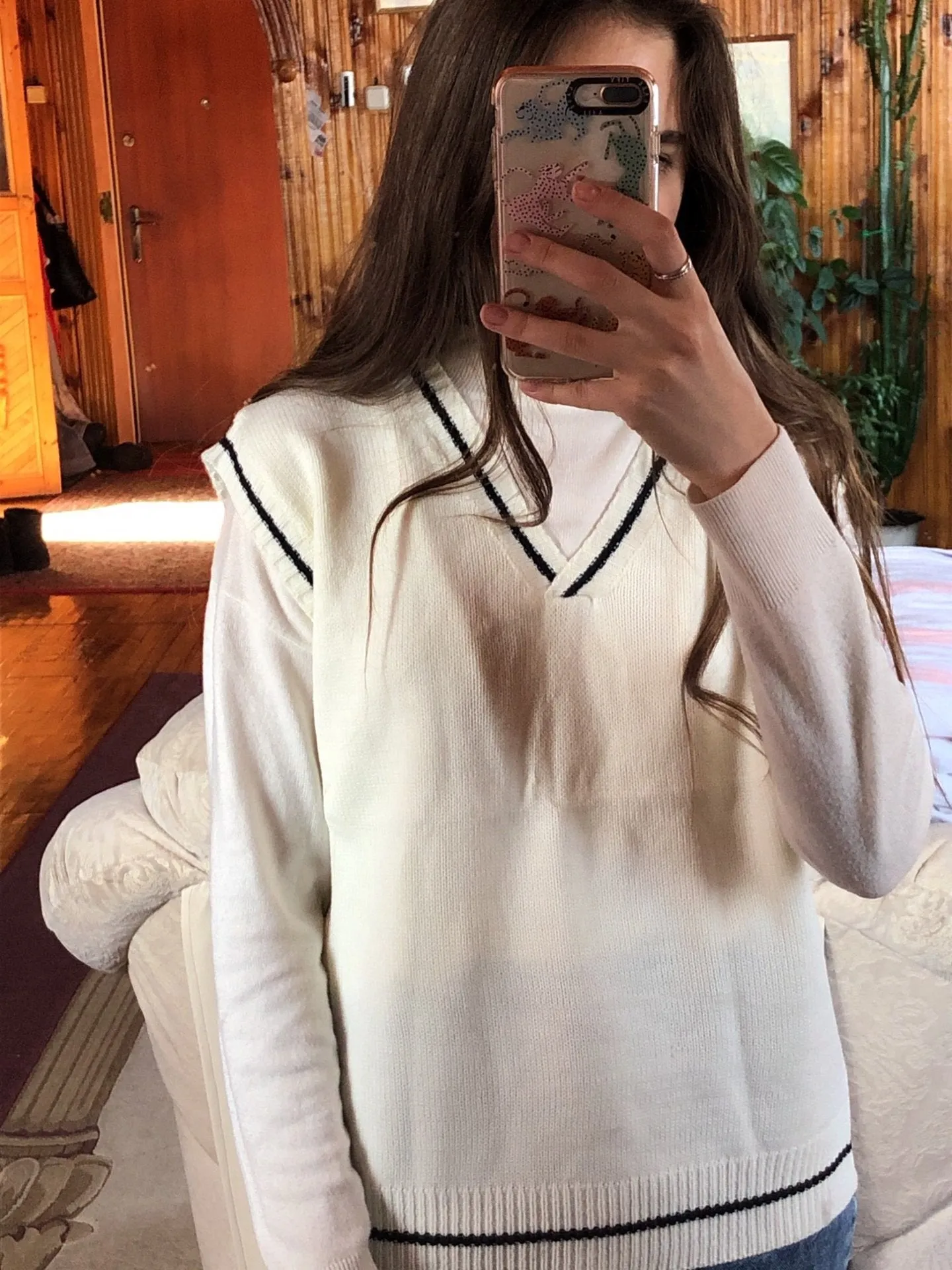 Korean Style Oversized Lightweight Knit Vest