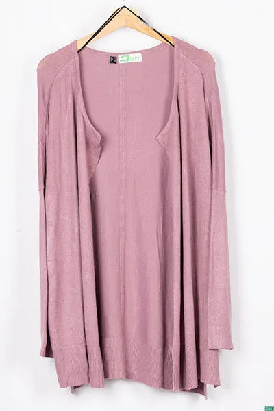 Ladies Long Drape Cardigan