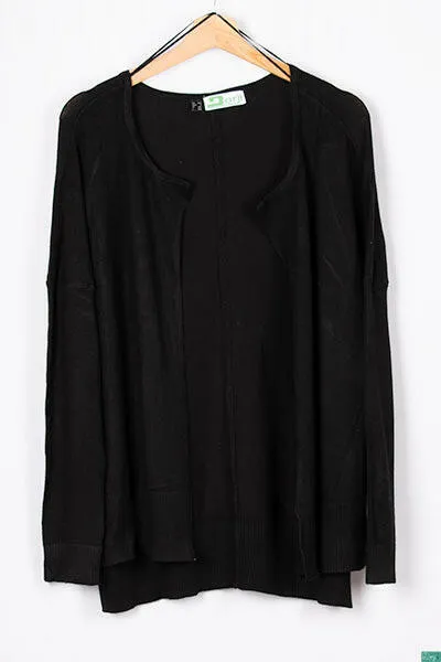 Ladies Long Drape Cardigan