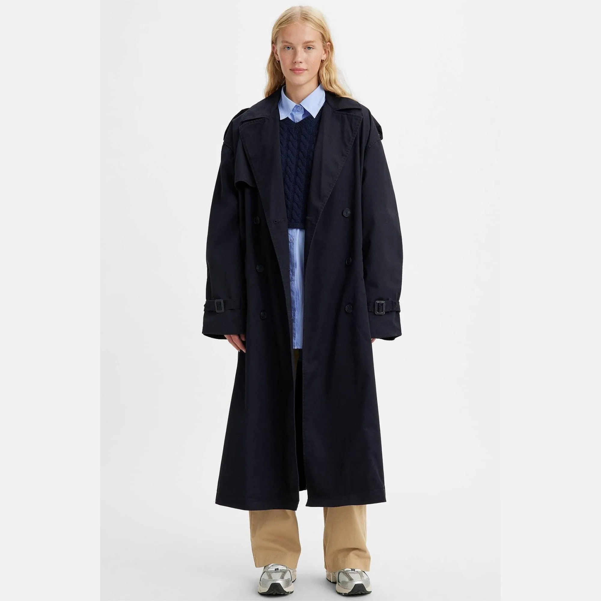 Levi's Slacker Trench Coat in Navy