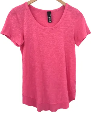 Light Spring Sorbet Pink Short Sleeve Round Hem Tee