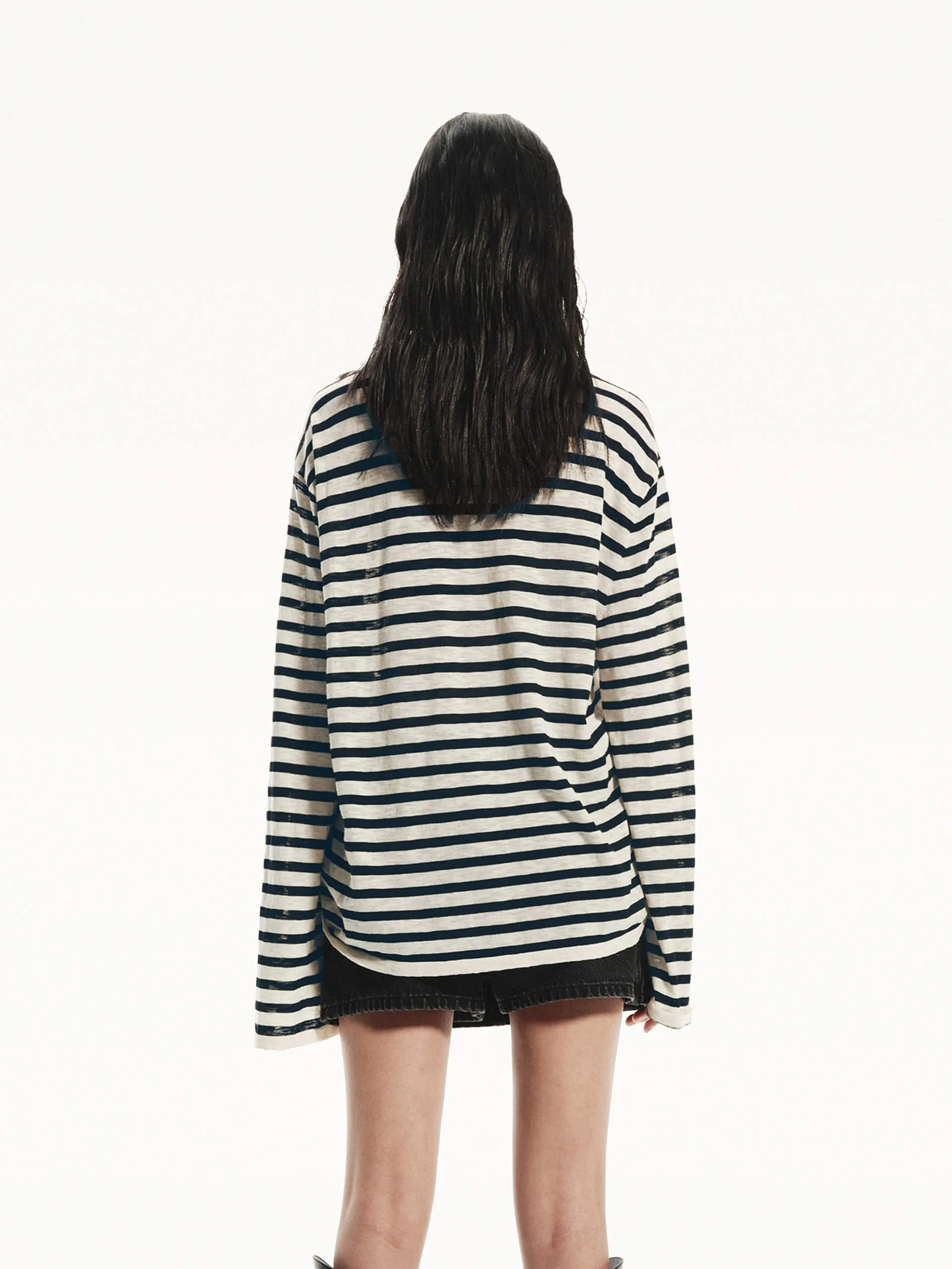 Lightweight Striped Knit Top