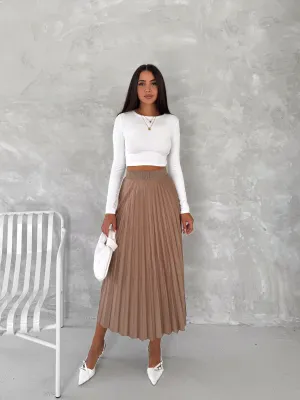 LOREN PLEATED MAXI SKIRT