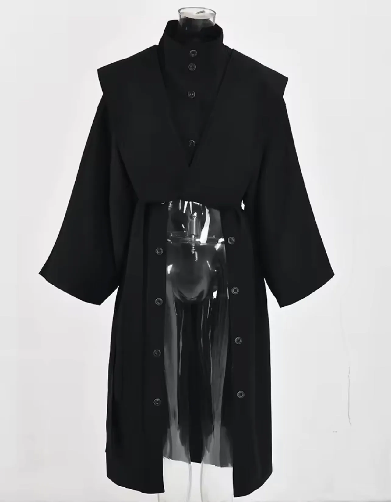 Luxe Button Trench Coat