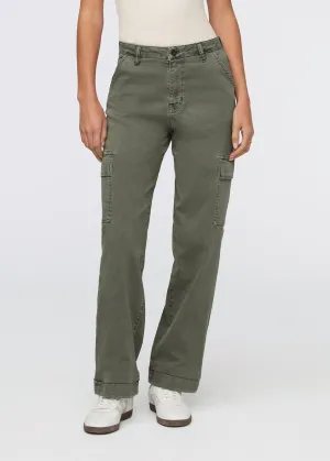 LuxTwill High Rise Cargo Pant - Thyme