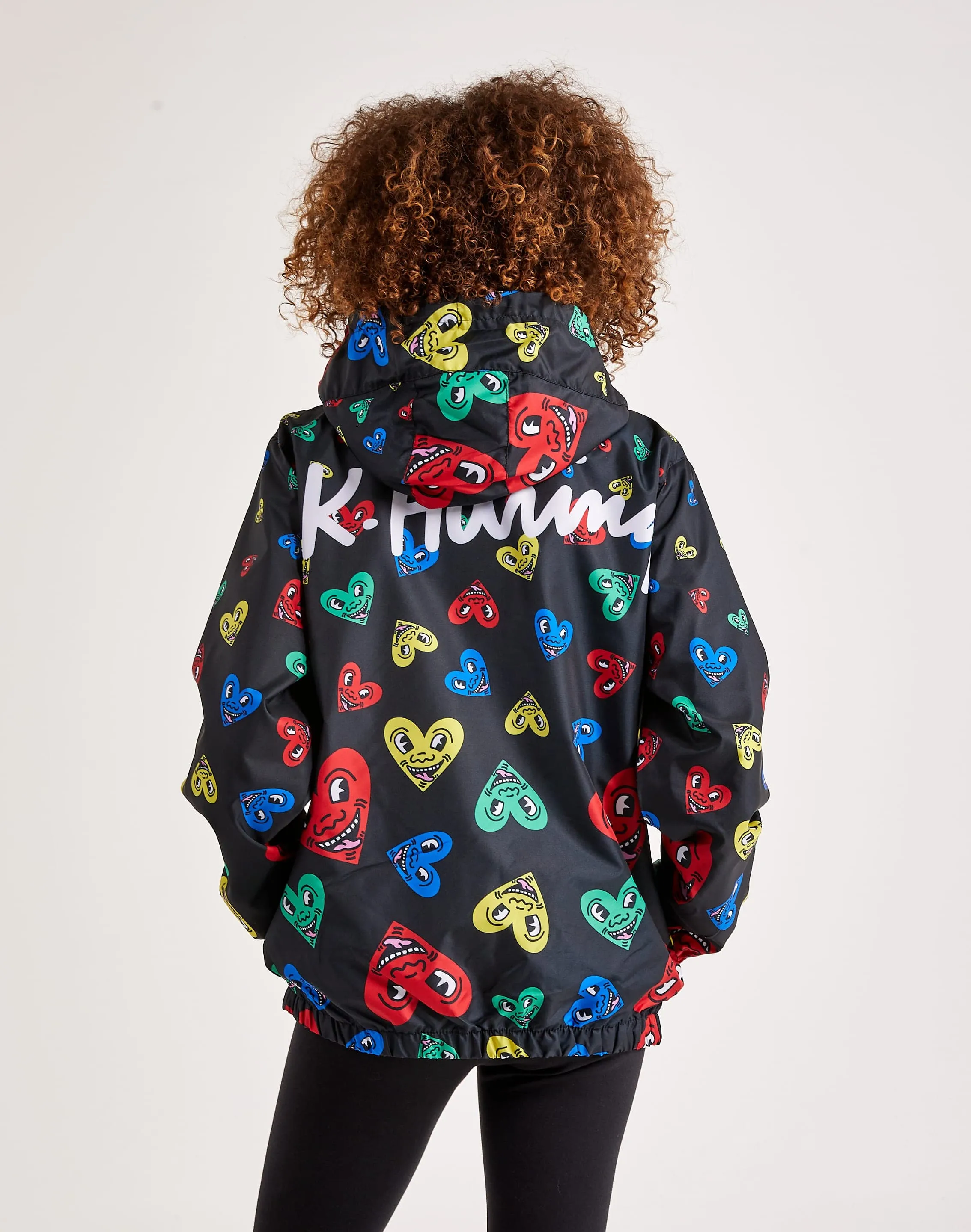 Members Only Keith Haring Heart Windbreaker