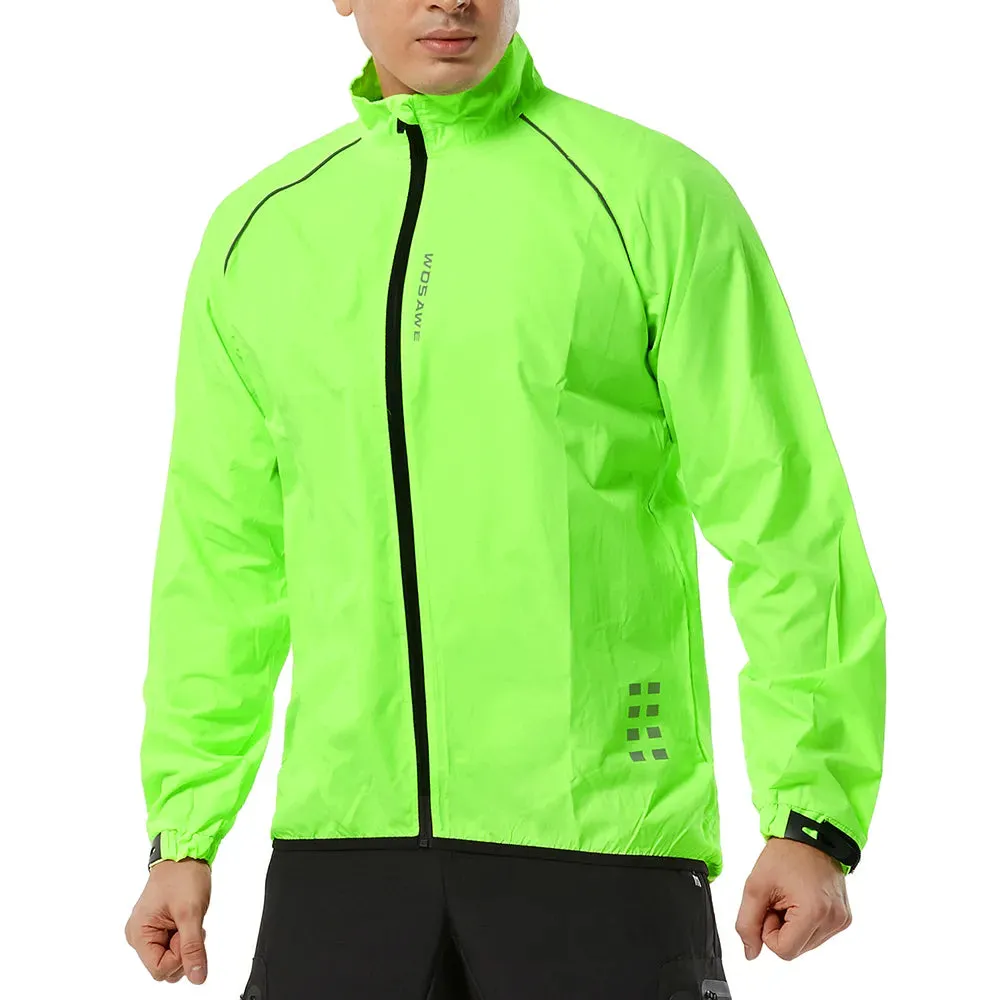 Men's Cycling Windbreaker Ultralight Reflective Windproof Jacket Men MTB Road Bike Wind Coat Long Sleeve Bicycle Clothing