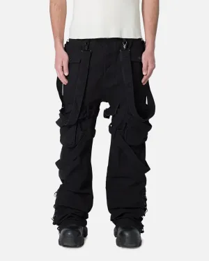 MNML Laced Up Ready Cargo Pants Black