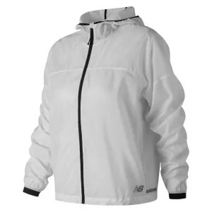 New Balance Womens Light Pack Jacket Windbreaker - White